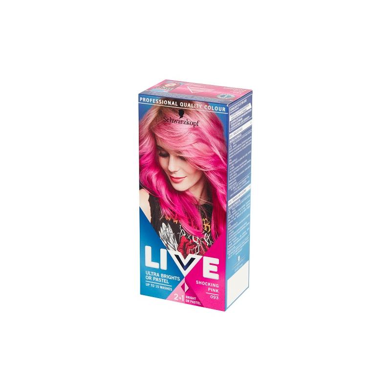 Live Ultra Brights or Pastel farba do włosów 093 Szokujący Róż