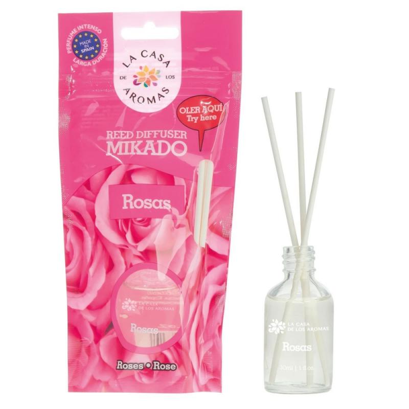 Olejek aromatyczny z patyczkami Róża 30ml Olejek aromatyczny z patyczkami Róża 30ml