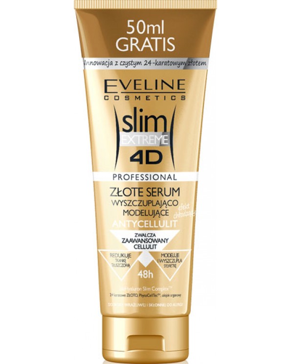 Slim Extreme 4D złote serum wyszczuplająco-modelujące do skóry wrażliwej 250ml