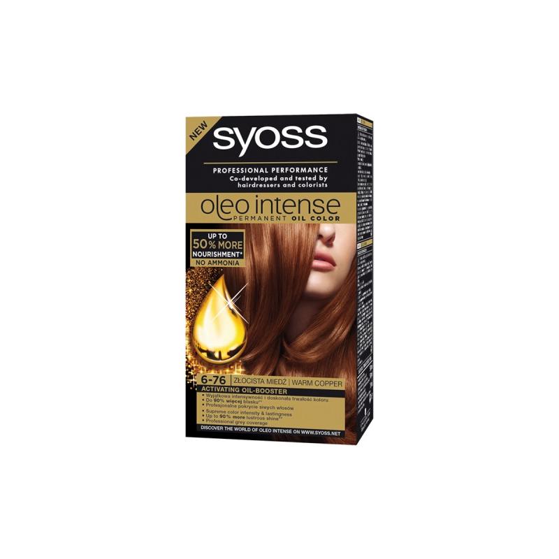 Oleo Intense farba do włosów trwale koloryzująca z olejkami 6-76 Złocista Miedź