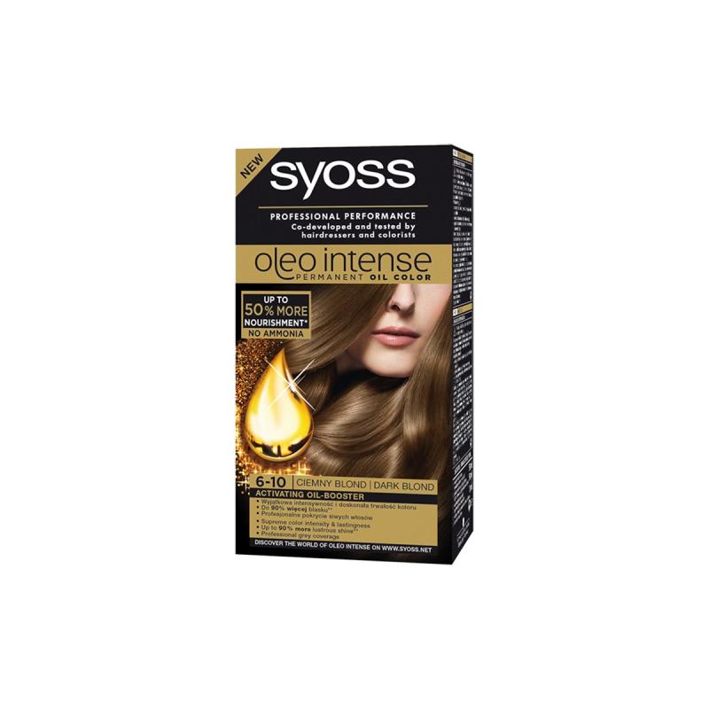 Oleo Intense farba do włosów trwale koloryzująca z olejkami 6-10 Ciemny Blond