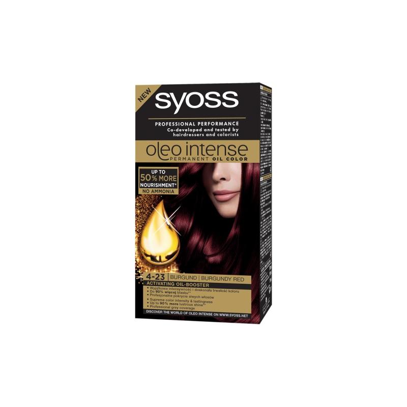 Oleo Intense farba do włosów trwale koloryzująca z olejkami 4-23 Burgundowa Czerwień