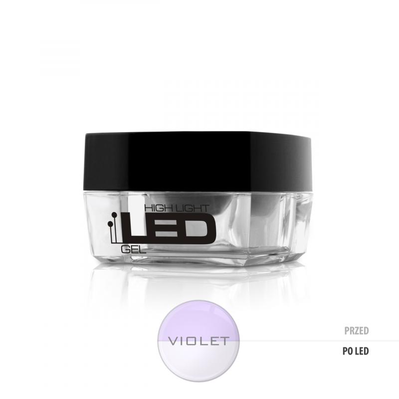 High Light Led Gel średniogęsty jednofazowy żel do paznokci Violet 30g High Light Led Gel średniogęsty jednofazowy żel do paznokci Violet 30g