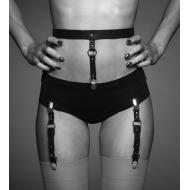 Bijoux Indiscrets - MAZE Suspender Belt for Underwear & Stockings Brown