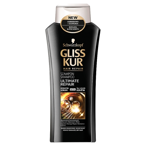 Schwarzkopf Gliss Ultimate Repair szampon wzmacniający do włosów suchych i zniszczonych 400 ml
