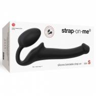 Strap-on-me Silicone bendable strap-on Black S