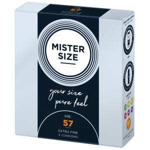 Mister.Size 57 mm Condoms 3 Pieces