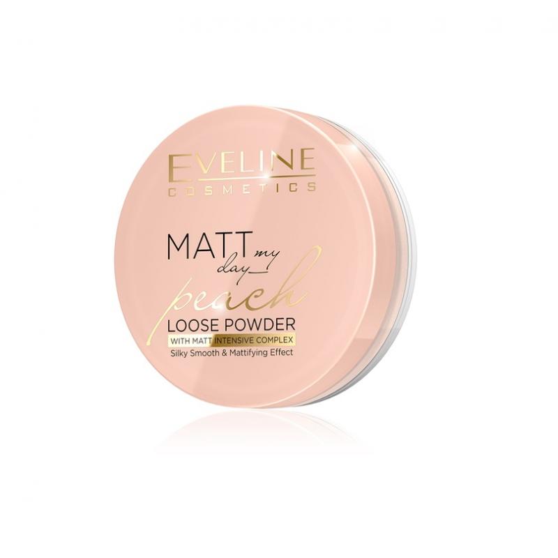 Matt My Day Peach Loose Powder wygładzająco-matujący sypki puder do twarzy 6g Matt My Day Peach Loose Powder wygładzająco-matujący sypki puder do twarzy 6g