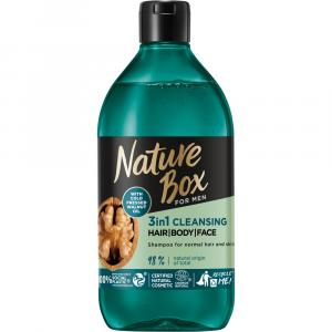 For Men Walnut Oil 3in1 oczyszczający szampon z formułą 3w1 do włosów twarzy i ciała 385ml