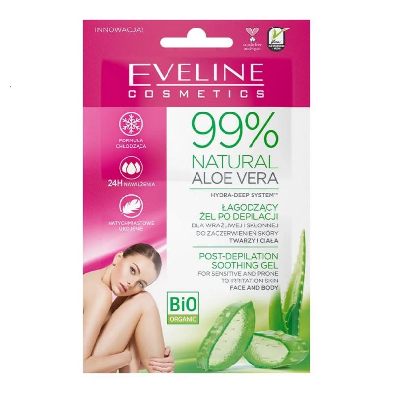 99% Natural Aloe Vera łagodzący żel po depilacji 2x5ml